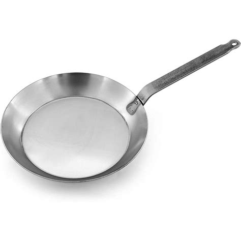 Matfer carbon steel pan - Please note 220mm, 240mm and 300mm are still old model. All other sizes are new model. The best carbon steel frypan on the market. Importantly this fry pan has no interior rivets making it easier to keep clean. The Matfer Bourgeat Black Carbon Steel Fry Pan is made to exceed your high standards for durability, longevity, performance, and hygiene in professional and home kitchens alike. This ... 